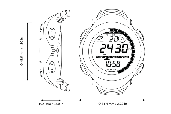 Suunto clearance vector light