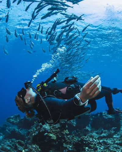 Montre connectée best sale plongée sous marine