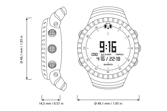 Best tactical watch for all round use Suunto Core All Black