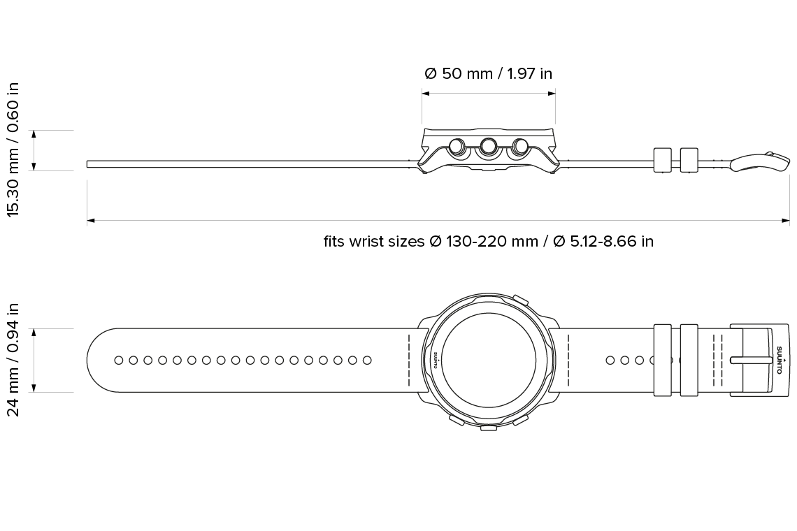 Suunto 7 Graphite - Smartwatch with versatile sports experience